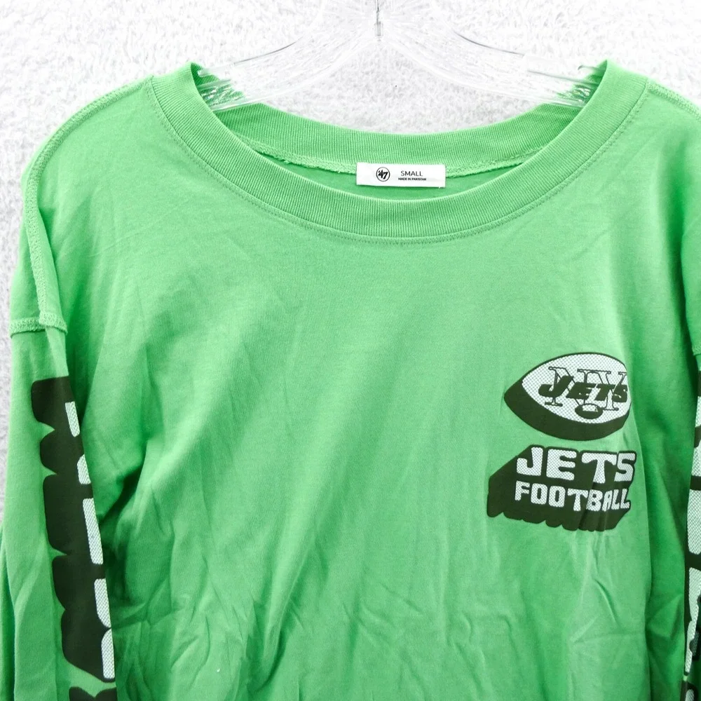 '47‎ Brand Shirt Womens Small New York Jets Green Long Sleeve NFL Team Apparel